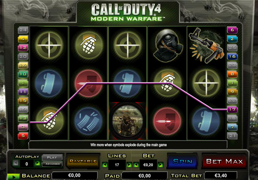 Call Of Duty Ghost Slot Machine